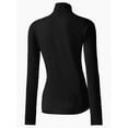 thumbnail image 3 of Women's Turtleneck Long Sleeve Shirts Slim Fitted Lightweight Base Layer Casual Tops, 3 of 5