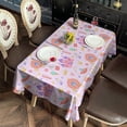 thumbnail image 3 of Classic Princess Pattern Rectangle Tablecloth 60"x120",Waterproof Polyester Rectangle Table Cloth, Wipeable Spillproof Polyester Tablecloth for Dining, Camping, Indoor and Outdoor, 3 of 6
