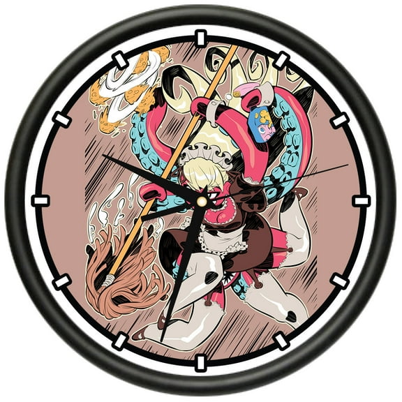 Octomaid Design Wall Clock | Precision Quartz Movement | Décor For School Class Office Bedroom Decoration