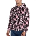 thumbnail image 3 of Honeii Daisies Flowers Pattern Mens Hoodies Men's Loose Sleeve Sweatshirt,Pullover Hooded Sweatshirt for Men,Essentials Hoodie-4X-Large, 3 of 7