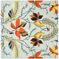 thumbnail image 6 of SAFAVIEH Soho Adrian Floral Wool Area Rug, Blue/Multi, 6' x 6' Round, 6 of 9