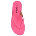thumbnail image 2 of Soda Shoes Women Flip Flops Basic Plain Slippers Thongs Sandals Strap Casual Beach ELLA-S Bright Neon Pink 10, 2 of 2