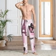 thumbnail image 2 of Honiee Eiffel Tower and Butterflies for men - a sleek fusion of Straight Pajama Pants, versatile Lounge Pants, and cozy Sleepwear, all rolled into one-X-Large, 2 of 6