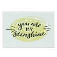 thumbnail image 1 of Saying Cutting Board, Modern Love Words Hand Drawn Circle Scribbles Adoration Romance Print, Decorative Tempered Glass Cutting and Serving Board, Large Size, Pale Yellow Black, by Ambesonne, 1 of 1