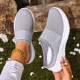 thumbnail image 2 of Slip on Walking Shoes Women Lightweight Breathable Mesh Soft Orthopedic Shoes Casual Non Slip Tennis Running Sneakers, 2 of 9