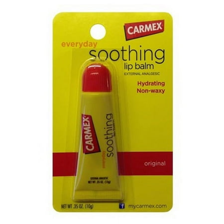 Carmex Everyday Moisturizing Original Lip Balm, Squeezable Tube - 0.35 Oz, 6 Pack