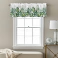 thumbnail image 3 of Summer Tropical Plant Valance Curtain Palm Leaf Watercolor Window Valances Rod Pocket Short Curtains Window Treatments for Kitchen Bedroom Bathroom Laundry 42" x 12", 3 of 9
