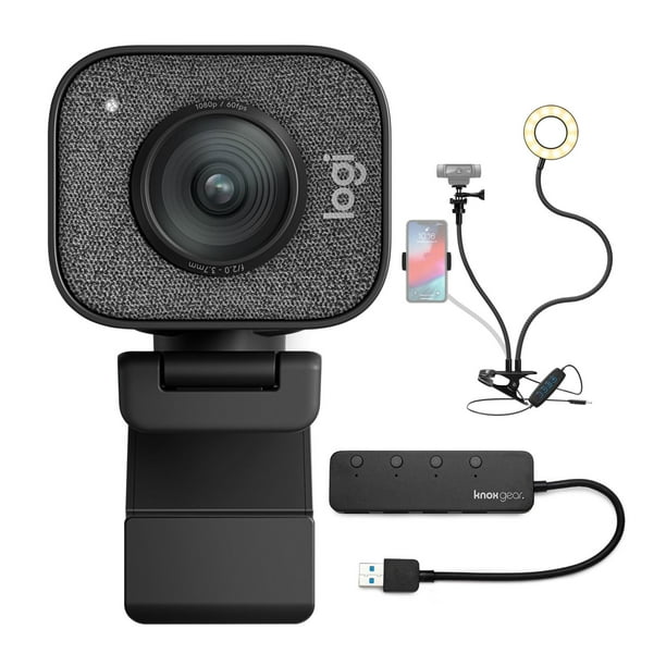 612px x 612px - Logitech StreamCam Plus Webcam with Tripod, USB Hub, and Ring Light -  Walmart.com