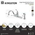thumbnail image 4 of Kingston KB3571BLSP Single-Handle 2-or-4 Hole Kitchen Faucet with Side Sprayer in Polished Chrome, 4 of 4