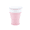 Large size pink, variant on Collapsible Silicone Travel Cup with Leak-Proof Lid, Portable Folding Coffee Mug for Camping and Hiking, Space-Saving Reusable Drinking Cup for Outdoor Commuting, Serene Glacier Blue