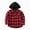 L101-Red, variant on CAUYDY Toddler Boys Hooded Flannel Shirt Jacket, Kids Buffalo Plaid Button Down Shacket for School Holiday Fall Clothes(L101-Blue,6-12 M)