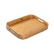 thumbnail image 1 of Bandeja de bambú para servir frutas, bandeja decorativa para cocina de hotel y dormitorio. M, 1 of 9