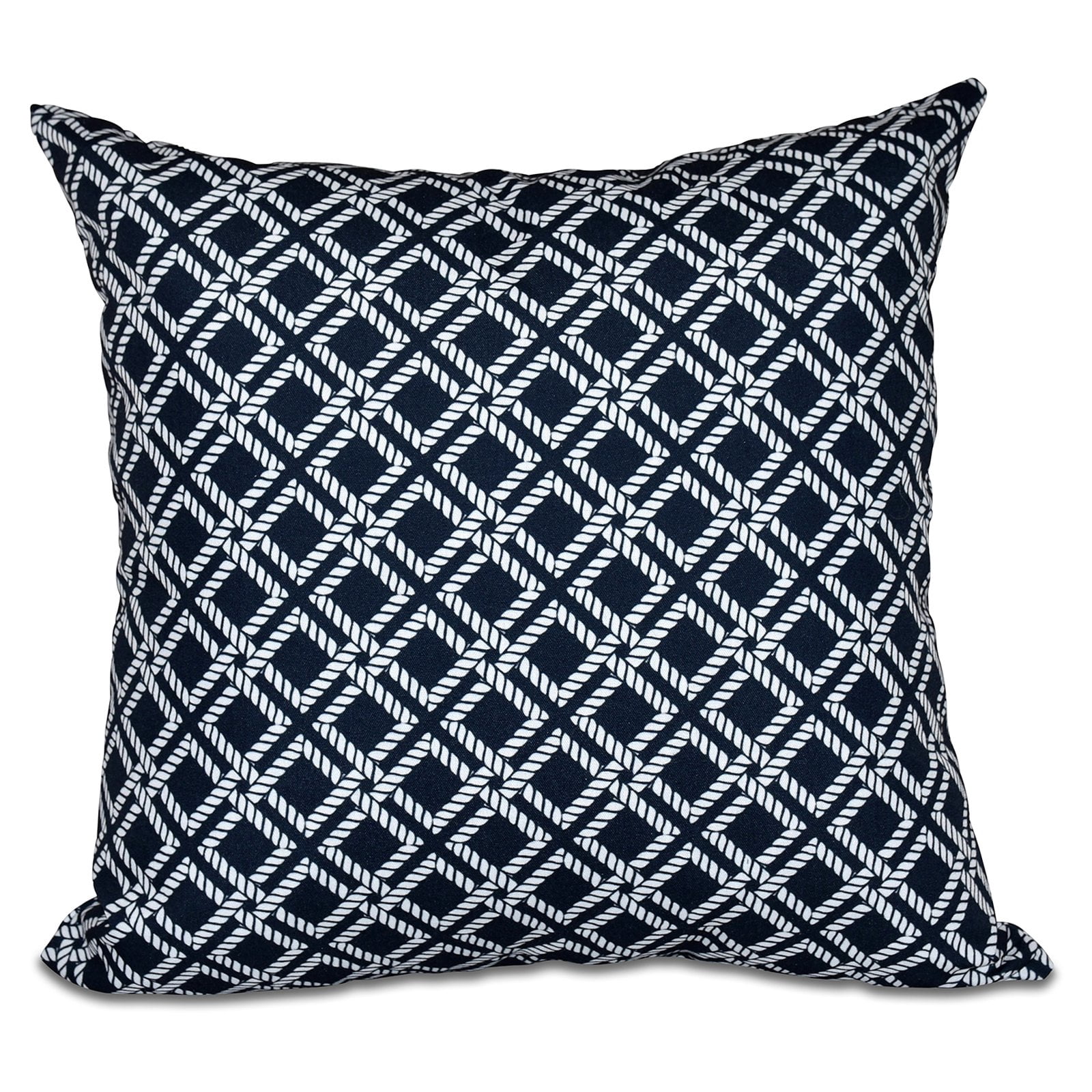 Simply Daisy 16" x 16" Rope Rigging Geometric Print Pillow