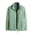 thumbnail image 4 of Women's Double Lambswool Coat Autumn And Winter Solid Color Slim Fit Stand Collar Coat plus Size Jacket Woman Jacket for Fall Jackets for Women Women Long Coat with Sleeves Plain Jackets for Girls, 4 of 4