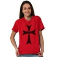 thumbnail image 4 of Medieval Knight Templar Christian Men's Graphic T Shirt Tees Brisco Brands S, 4 of 6
