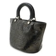 thumbnail image 3 of Pre-Owned CHANEL No. 5 Coco Mark Perforated Handbag Tote Bag Enamel Patent Leather Black, 3 of 10