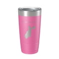 thumbnail image 1 of Trillium Lake Map Tumbler Travel Mug Insulated Laser Engraved Coffee Cup Oregon 20 oz Pink, 1 of 1