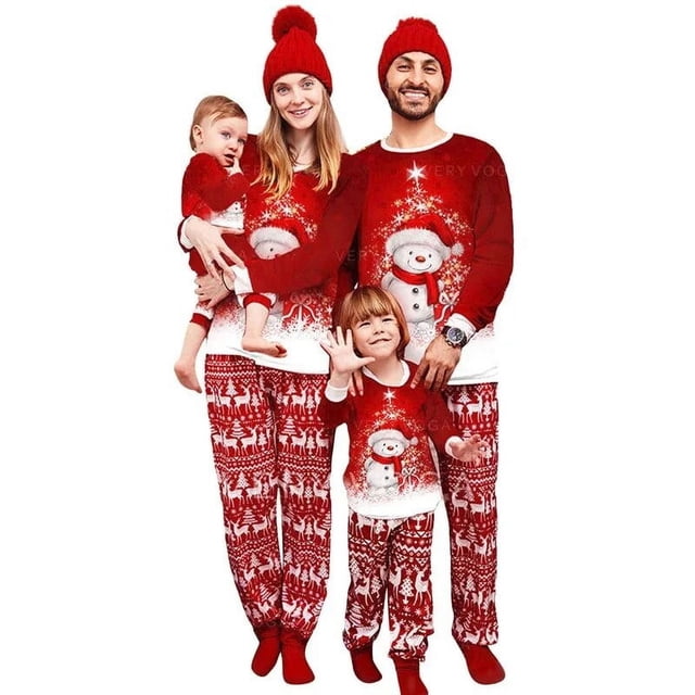 Conjunto de pijamas a juego para la familia de Navidad, lindos ciervos, para adultos, niños, bebés, trajes a juego para la familia, pijamas familiares de Navidad para adultos y niños