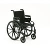 Invacare 9000 XT High Performance Lighter Weight Wheelchair, With Desk Length Arms, 16" Seat Width, Flat Black, 9XT_29154