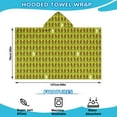 thumbnail image 2 of Green Bigfoot Pattern Hooded Bath Towel，50"x30" for Ages 3 To 12 Kids, Quick Dry Lightweight Soft Microfiber Hood Beach Towel Cover Up for Kids, 2 of 7