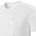 thumbnail image 2 of Mens Cooling Fabric Gym T-Shirts Gym Running Tops with Zipper Pocket Short Sleeve Sports Training Quick Dry Breathable Shirt Lightweight Activewear Summer Workout Tee Shirts, 2 of 4