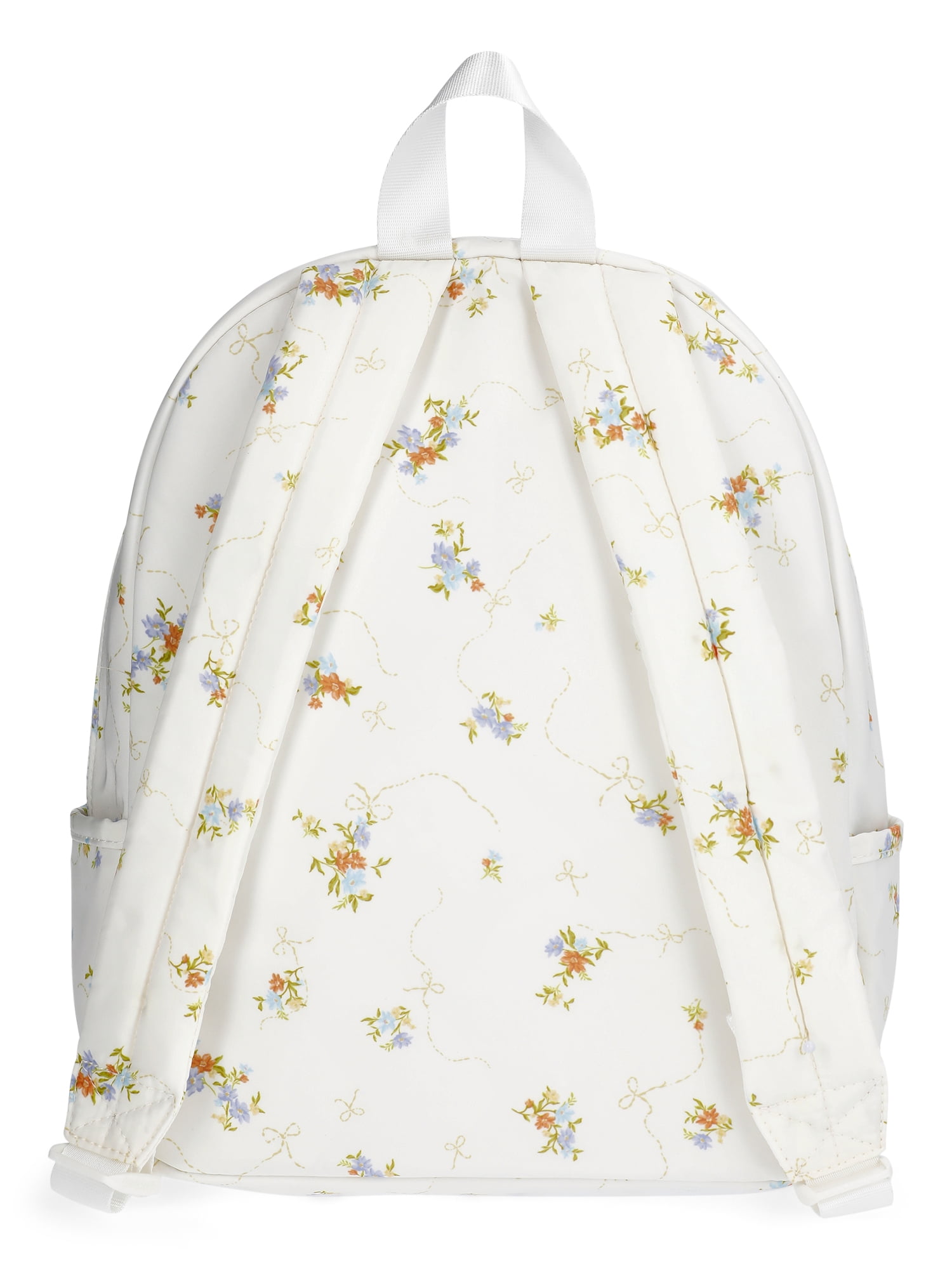 No Boundaries Women's Hands Free Mini Backpack, Off White Lilacs