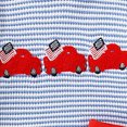 thumbnail image 5 of Kaprioy Toddler Baby Boy Summer Outfits Short Sleeve USA Flag Embroidery Shirt Tops Knit Striped Short Set Kids Boy Outfit Set, 5 of 6