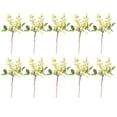 thumbnail image 2 of Wosthever 10 Uds. De bayas artificiales realistas ABS para decoración del hogar, larga vida útil y no fáciles de deformar Decoración lechoso 25cm, 2 of 6