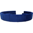 thumbnail image 4 of Maklaine 14-Piece Modular Contemporary Velvet Sectional Sofa in Navy, 4 of 8