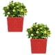 thumbnail image 2 of Maceta Decorativa para Escritorio BrickFlowy 2 Pzs 14x14x14cm Rojo No incluye Planta., 2 of 2