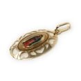 thumbnail image 4 of Ioka-14K Yellow Gold Our Lady of Guadalupe Enamel Picture Religious Charm Pendant For Necklace or Chain, 4 of 8