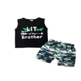 thumbnail image 1 of Little/Big Brother Matching Set Baby Boy Vest Tops Shorts Pants 2PCS Outfits, 1 of 6