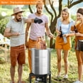 thumbnail image 7 of VINGLI 30QT Turkey Fryer Pot & Seafood Boil Pot with Strainer Basket, Lid, Hook & Steamer, Aluminum Stock Pot for Turkey Frying & Crab, Lobster, Shrimp Boiling for Outdoor Cooking & Gatherings, 7 of 7