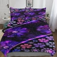 thumbnail image 3 of Flowers Bedding Set Pieces for People Botanical Floral Beautiful Print Microfiber Duvet Cover with Zipper, 3 of 5