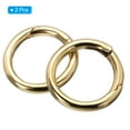 thumbnail image 3 of Uxcell Spring O Rings, Brass Trigger Spring Keyring for Purses, DIY Craft 1-1/4 inch, 3 of 7
