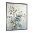 thumbnail image 3 of Designart "Golden Minimalism With Blue Bamboo" Bamboo Picture Framed Wall Art Prints, 3 of 5