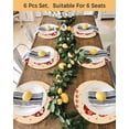 thumbnail image 4 of 13 Inch Round Placemats Set of 6, Yellow Valentines Day Non Slip Heat Insulation PP Table Mats, Love Hearts Romantic Farmhouse Washable Place Mats for Kitchen Dining Party Table Decor, 4 of 7