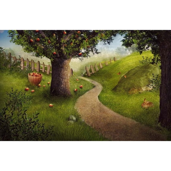 6X10ft Seamless Vinyl Photography Backdrop newborn Fairy Easter computer print background for photo studio ZH-173