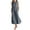 0Navy Blue, variant on Womens dresses Women Casual Striped Print Sleeveless Dress Neck Linen Pocket Long Dress
