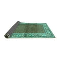 thumbnail image 2 of Ahgly Company Indoor Rectangle Persian Turquoise Blue Traditional Area Rugs, 7' x 9', 2 of 4