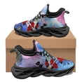 thumbnail image 1 of Zapatillas deportivas de lujo con diseño de rosa roja 3D para mujer, cómodas y con amortiguación, ligeras y planas, para San Valentín, 1 of 6