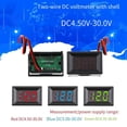 thumbnail image 3 of 0.36 Inch Led Digital 2-Line Dc Voltage Table Red Blue Green Dc4.5-30V Voltmeter Red, 3 of 9