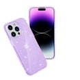 thumbnail image 4 of Glitter Clear Case for iPhone 15 Pro Max, Shining Sparkle TPU Military Grade Shockproof Cover Full Coverage Non-Yellowing Anti-Scratch Translucent Slim Lightweight Case, Purple, 4 of 7
