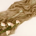thumbnail image 4 of Unique Bargains Cheesecloth Table Runner for Wedding Decoration 118.11"x35.43" Khaki, 4 of 6