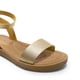 thumbnail image 3 of Sandalia DREAM PAIRS ELENA-5 para Mujer Dorada con Tira al Tobillo y Suela Plana 9, 3 of 8