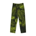 thumbnail image 4 of Daiia Tropical Palm Leaves Fern Leaf Men's Sleep Pant with Pockets and Drawstring,Pajama Pants-Small, 4 of 9