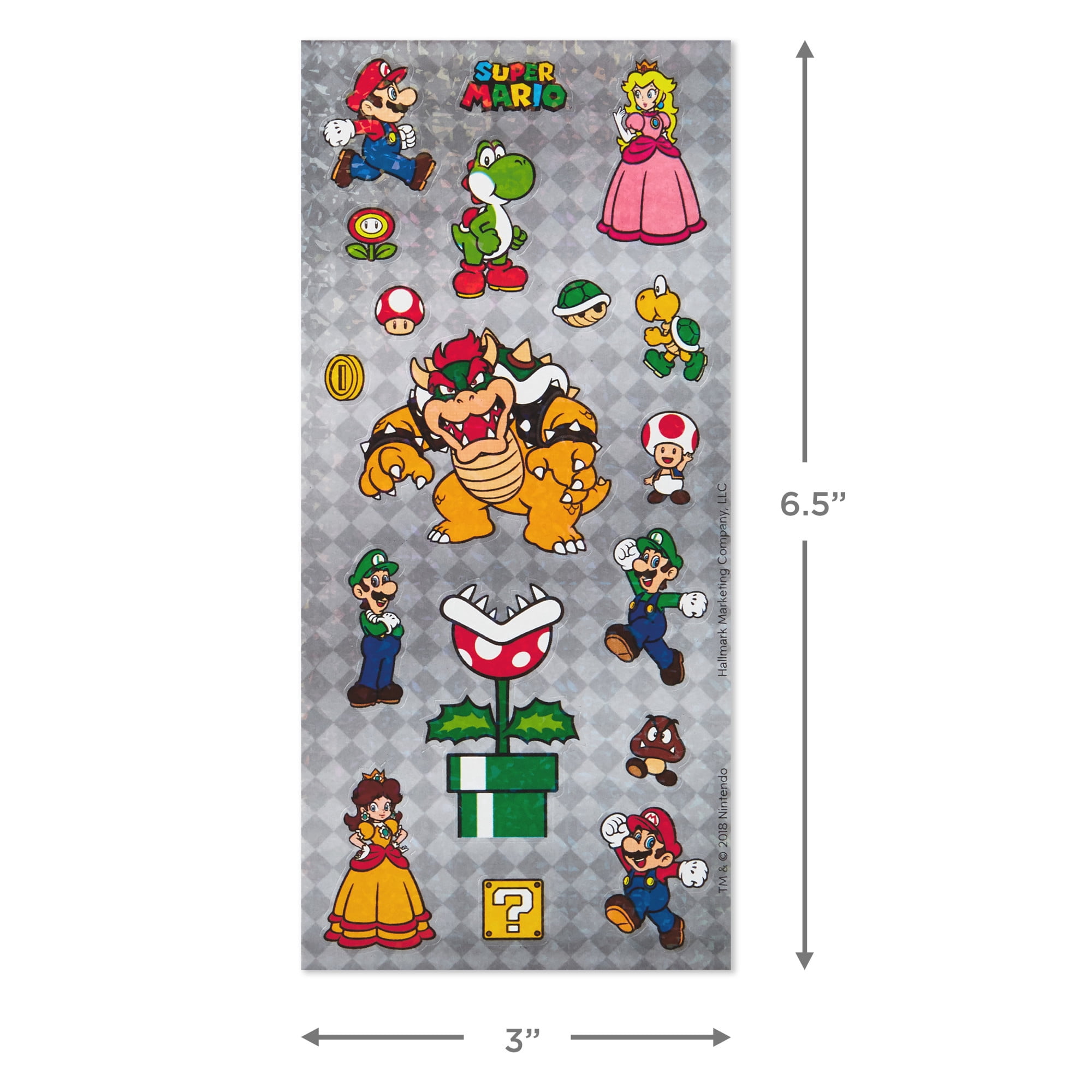 Hallmark Nintendo Stickers (Super Mario), 2 Sheets