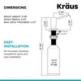thumbnail image 6 of KRAUS Kitchen Soap and Lotion Dispenser in Spot-Free Antique Champagne Bronze, 6 of 7