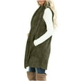 thumbnail image 3 of Long Vest For Women Sevevn Womens Fuzzy Fleece Vest Warm Sleeveless Sherpa Jacket Winter Oversized Outerwear with Pockets, 3 of 7