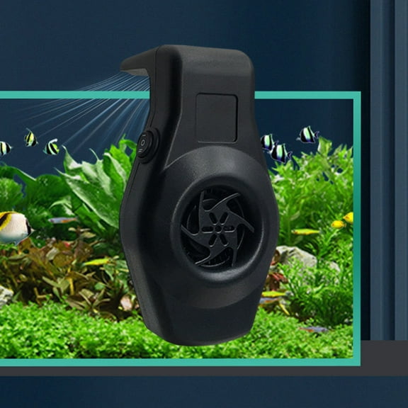 Fish Tank Fan,Strong Wind Wall-mounted Mute USB Cable ABS Lower Temperature,Aquarium Chillers Fan Fish Tank
